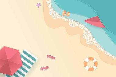 Yaz Vektörü posteri, bayrak Yaz seyahati.