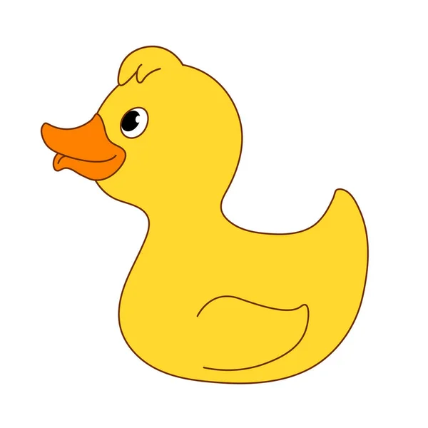 Pequeño Pato Amarillo Pollito Diferentes Emociones Situaciones Conjunto Ilustraciones Lindas — Vector de stock