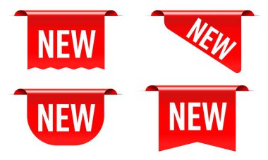 Yeni ileti gerçekçi tasarımı içeren indirimli etiket