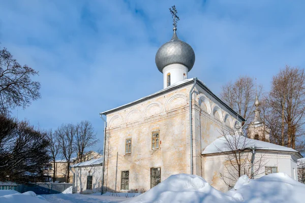 Church of Elijah the Prophet in Vologda on a sunny winter day, Russia