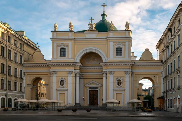 Utsikt Över Basilikan Catherine Alexandria Katarina Kyrka Katolsk Kyrka Nevsky — Stockfoto