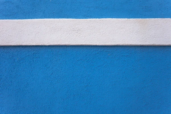 Blauer Außenputz von einem Haus auf der Insel Burano — Stockfoto