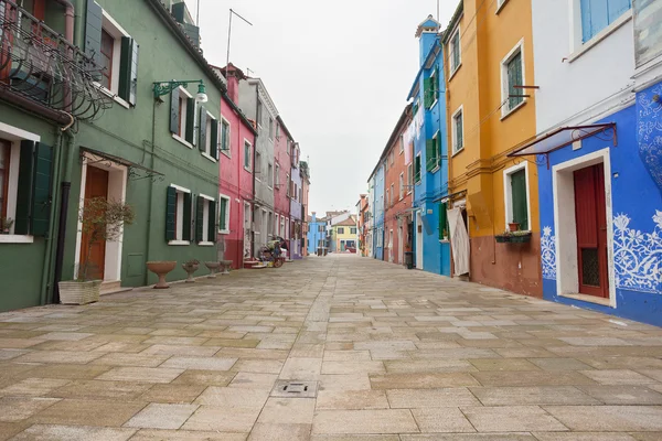 Burano adanın Venedik görüntülemek — Stok fotoğraf