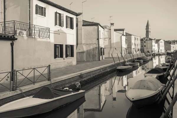 Vintage-Blick von der Insel Burano, Venedig — Stockfoto