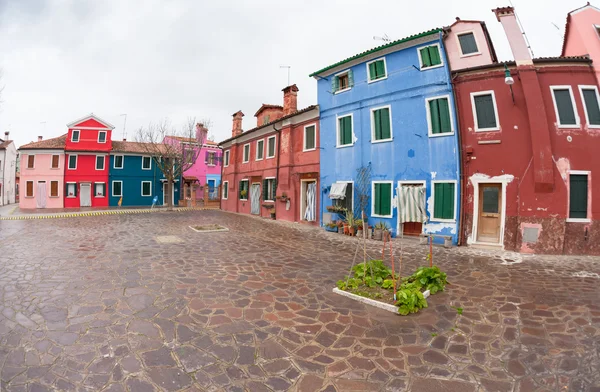 Wide view from the Burano island, Venice — Stock Photo, Image