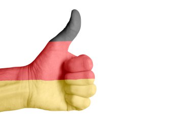 İnsan eli Alman bayrağı