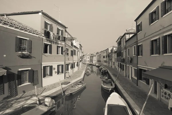 Blick von der Insel Burano, Venedig (Vintage-Effekt)) — Stockfoto