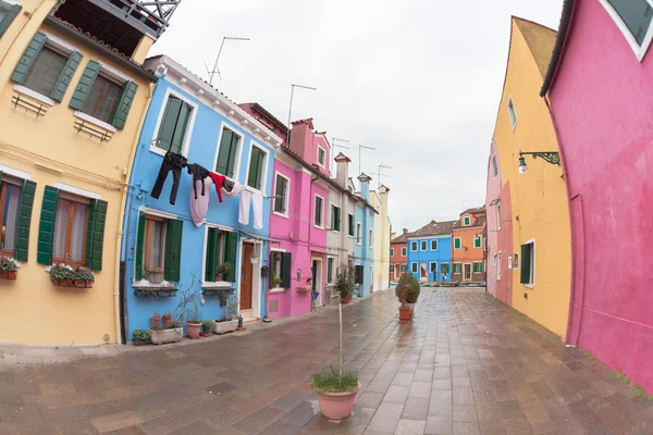 Wide view from the Burano island, Venice — Stock Photo, Image