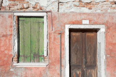 Burano Adası, Ven geleneksel bir evde balkondan detay