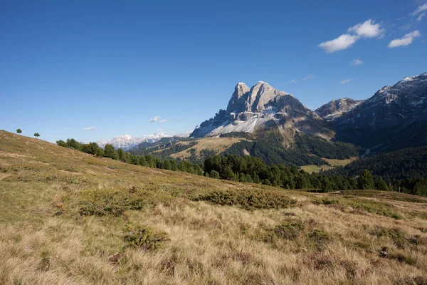 Wide View Sass Putia Group Italian Dolomites Area — Stock Photo, Image
