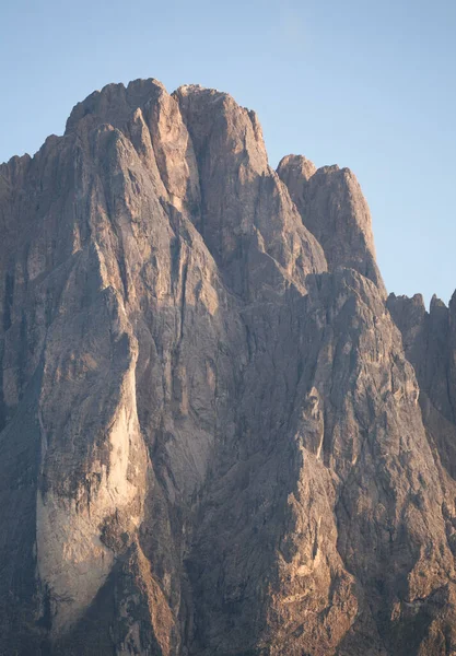 Northern Side Sasso Lungo Sunset Val Gardena Area — Stock Photo, Image