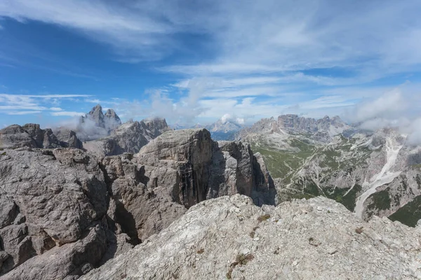 Paesaggi Dalla Cima Del Monte Croda Fiscalina Nelle Dolomiti — Foto Stock