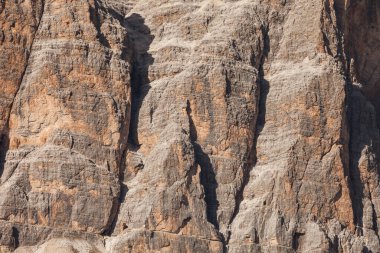 Detail of vertical Dolomites wall in Italy (Tofana di Rozes) clipart