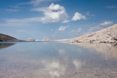 Dolomites görünümü sella grubundan - İtalya