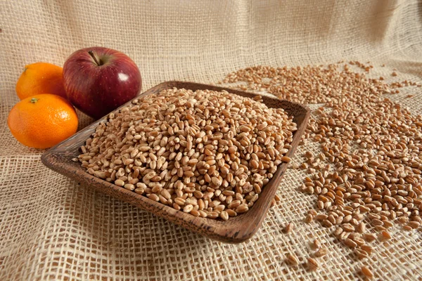 Wheat as natural food, country atmosphere — Stock Photo, Image