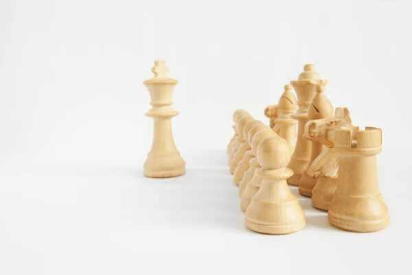 Chess strategy points of view (main focus on rook and pawn) — Stock Photo, Image