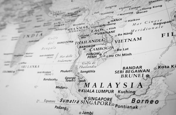 Malásia vista geográfica — Fotografia de Stock