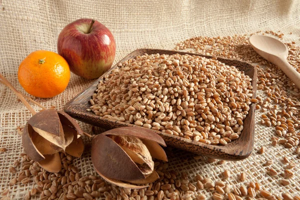 Wheat as natural food — Stock Photo, Image