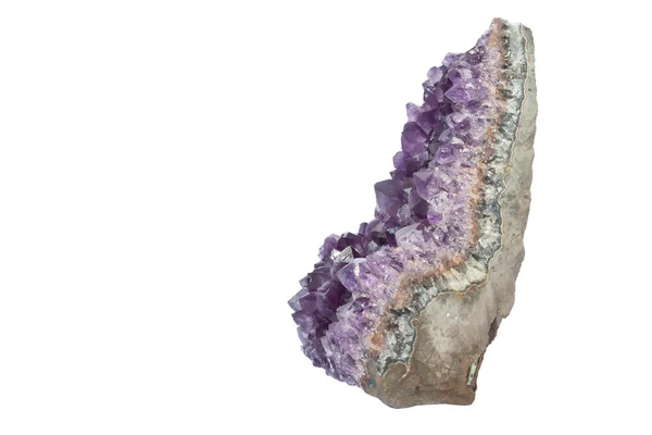 Amethyst in white background — Stock Photo, Image