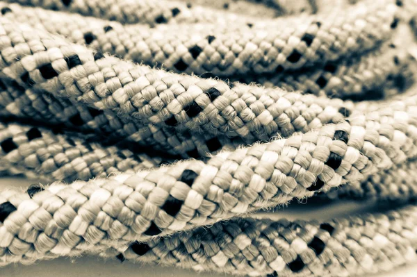 Mountain rope in black and white — Stock Photo, Image