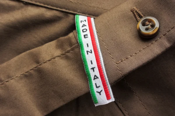 Etiqueta Made in Italy — Foto de Stock
