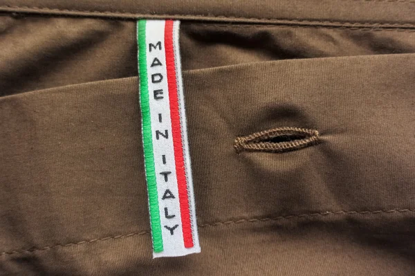 Made in Italy label — Stock Photo, Image
