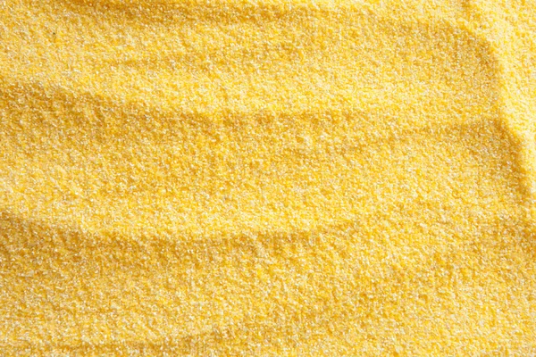 Uncooked yellow minced corn — Stock Photo, Image