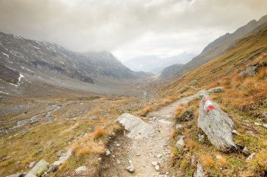 Sonbahar sahne--dan Zillertal Alps - İtalya
