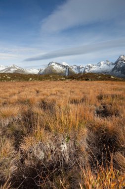 Sonbahar sahne Alpleri'nde, hiçbir kişi civarında