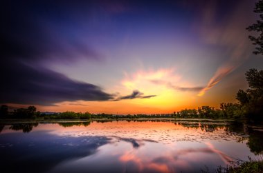 Oresje göl günbatımı