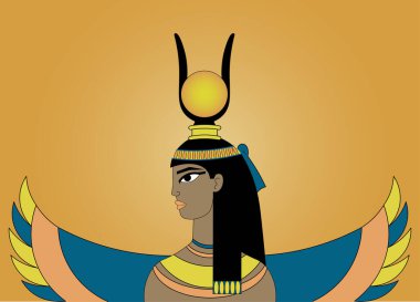 Isis. Mısır yaşam, ölüm, sihir tanrıçası.