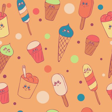 Farklı tipte dondurma desenleri var.