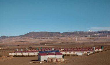 Endülüs 'teki çiftlik hayvanları evleri ve tarım arazisi Avrupa' daki İspanya Gıda Endüstrisi