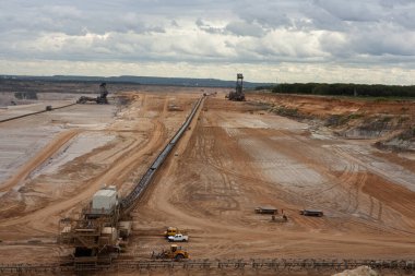 overview of the Hambach opencast mining in operation May 2021