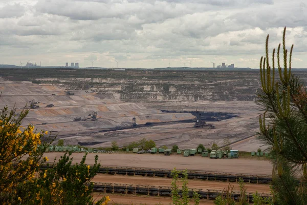 Overview Hambach Opencast Mining Operation May 2021 — Fotografia de Stock