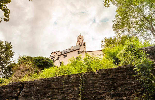 Marksburg Castelo Colina Está Completamente Preservado Nunca Foi Destruído — Fotografia de Stock