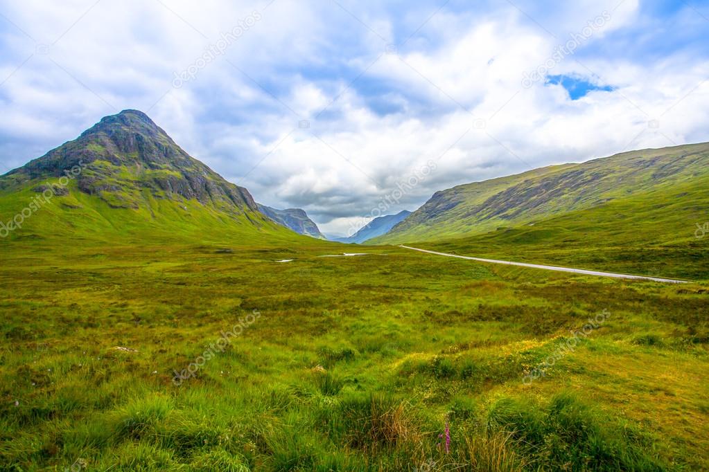 typical Scottish Highlands Landscape