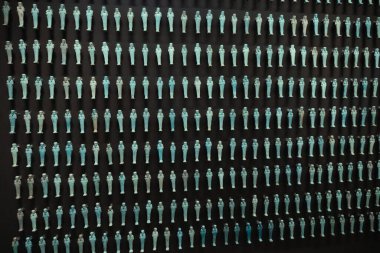 Giza 'daki Büyük Mısır Müzesi' nin iç mekanı.