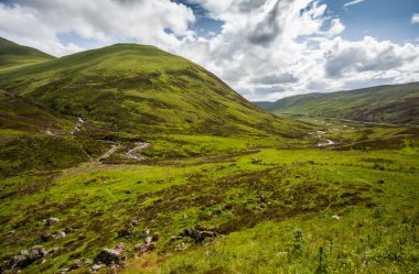 Dağlık İskoçya doğa manzara