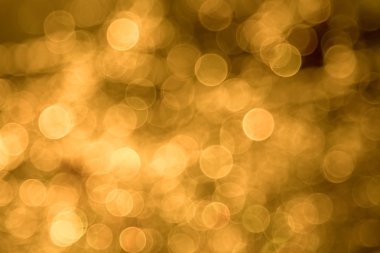 Bokeh altın kahverengi