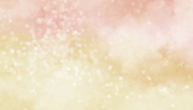 Bokeh ışıkları ve yıldız arkaplanı olan yumuşak beyaz kırmızı bulutlu, tatil için yumuşak sisli ya da pastel renkte sisli bir ışık