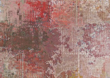 Grunge, kırmızı, kahverengi, gri, eski, çizik duvar. Kırsal çimento deseni, kırık, haplı tasarım.