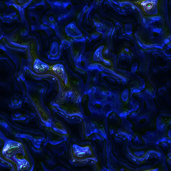 Динамічний Потік Води Синій Психоделічних Яскравих Формах Фону Океанічна Літня — стокове фото