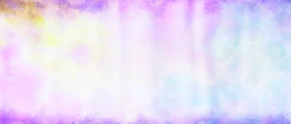 ピンクブルーイエローとパープルの鮮やかな虹色の水彩画の背景 — ストック写真