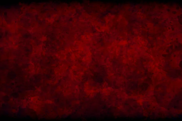 Textura Fondo Acuarela Roja Con Marco Negro Grunge Vintage Angustiado — Foto de Stock