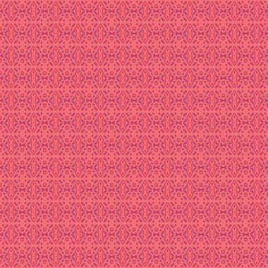 Soyut Pastel Pembe Kumaş Duvar Kağıdı, geometrik kabile şekillerinin kusursuz deseni, tekstil kız çizimi, dikişsiz desen, Hint baskısı