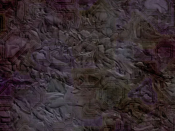 Dark Abstract Purple Grey Dark Geometric Shapes Background Old Grunge — Stock Photo, Image