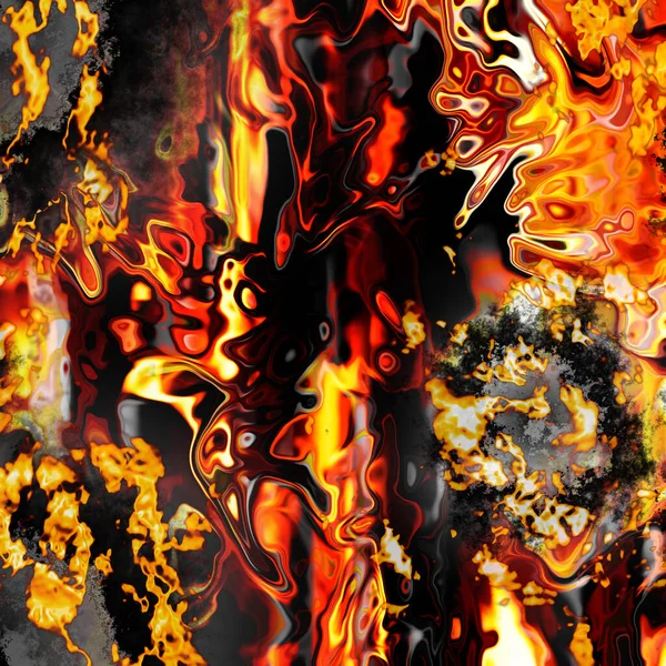 Abstract Flame Shapes Burnt Paper Danger Hot Design Energy Blazing — Stock Photo, Image