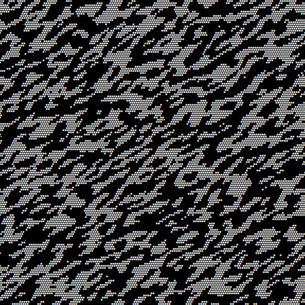 Weißer Und Schwarzer Camouflage Hintergrund Mit Tupfen Monochromes Stoffdesign — Stockfoto