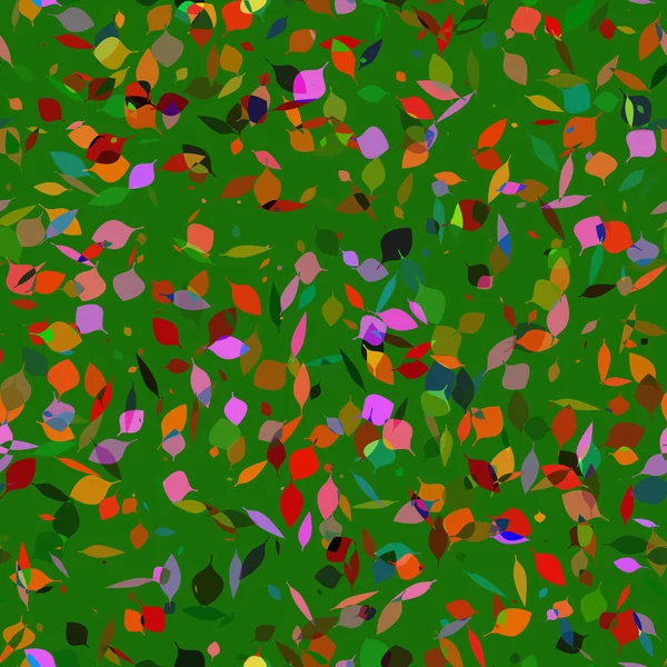 Parlak Yeşil Kumaş Arka Planında Soyut Renk Örtüşen Yapraklar Pürüzsüz — Stok fotoğraf
